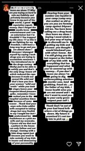 Screenshot of Regina post