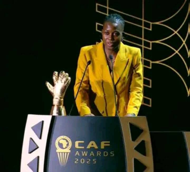 Nnadozie wins goalkeeper of the Year as Nigerian women shine at CAF Awards Nnadozie wins CAF Women’s Goalkeeper of the Year