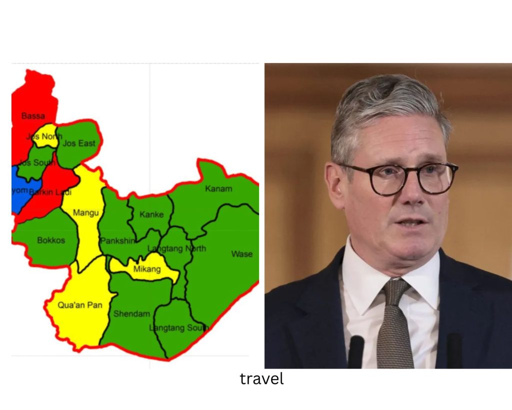 ‘Plateau is not a war zone!’ Outraged residents slam UK for dangerous, false travel warnings Plateau State map & UK prime minister -keir starmer