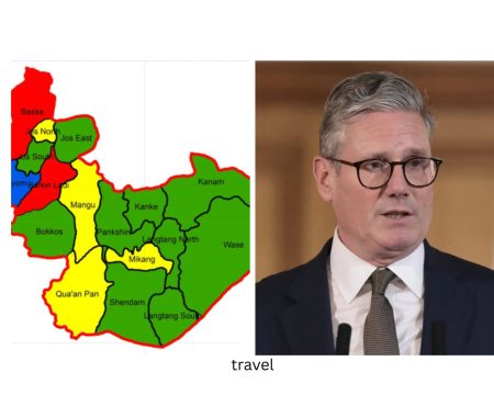 Plateau State map & UK prime minister -keir starmer