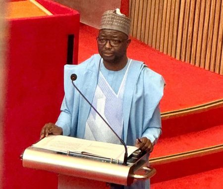 Minister Bernard Doro at the swearing-in ceremony