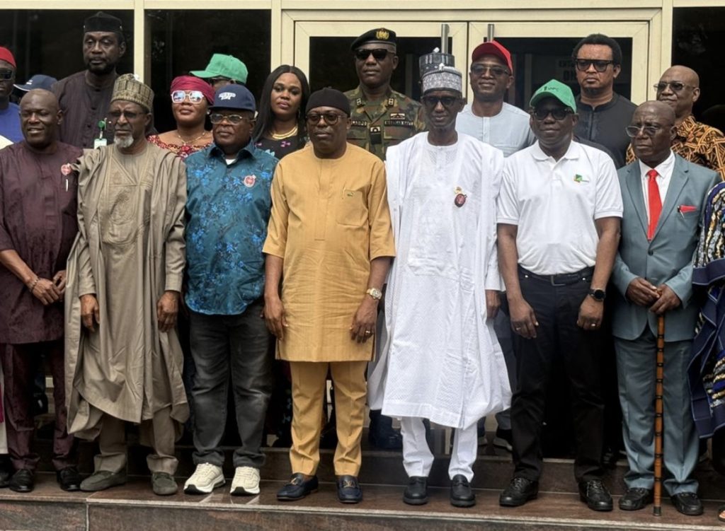 NSA Nuhu Ribadu meeting Rivers State Governor Siminalayi Fubara at the Government House in Port Harcourt.
