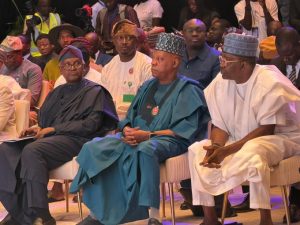 Aliko Dangote with Kashim Shettima and others