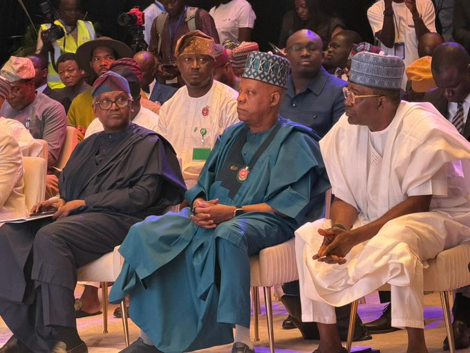 Shettima urges greater education investment as Dangote Foundation launches ₦100bn annual scholarship Aliko Dangote with Kashim Shettima and others