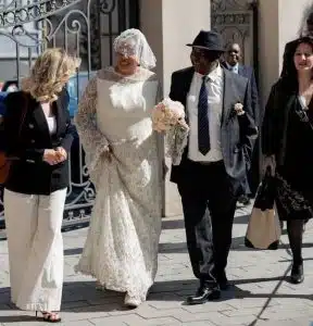 SGF George Akume marries ex-Ooni’s wife, Queen Zaynab Akume and wife Zaynab