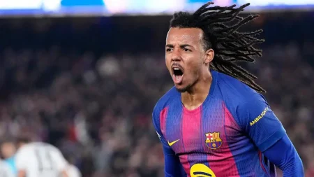 Kounde’s quickfire brace turns the game as Barcelona beat Frankfurt 2-1 at the Nou Camp, boosting their push for a Champions League top-eight spot.