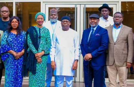 Governor Siminalayi Fubara with NIPC executives