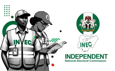 INEC officials record new voter registrations during the nationwide Continuous Voter Registration exercise.