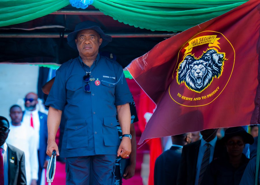 Uzodimma unveils ISVO to guard communities Imo State Governor Hope Uzodimma
