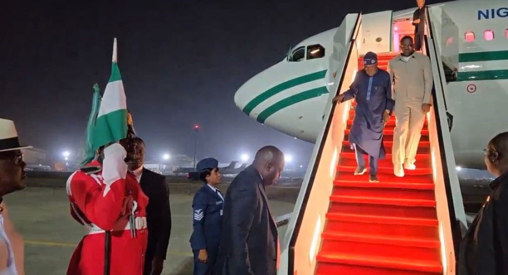 Tinubu returns to Nigeria after state visit to Turkey