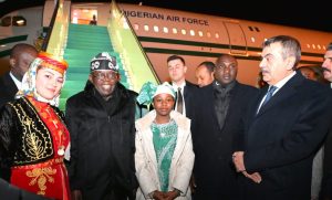 Tinubu Arrives Ankara on State Visit to Deepen Nigeri