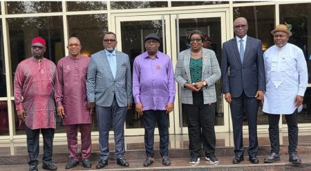 Siminalayi Fubara with the special advisers