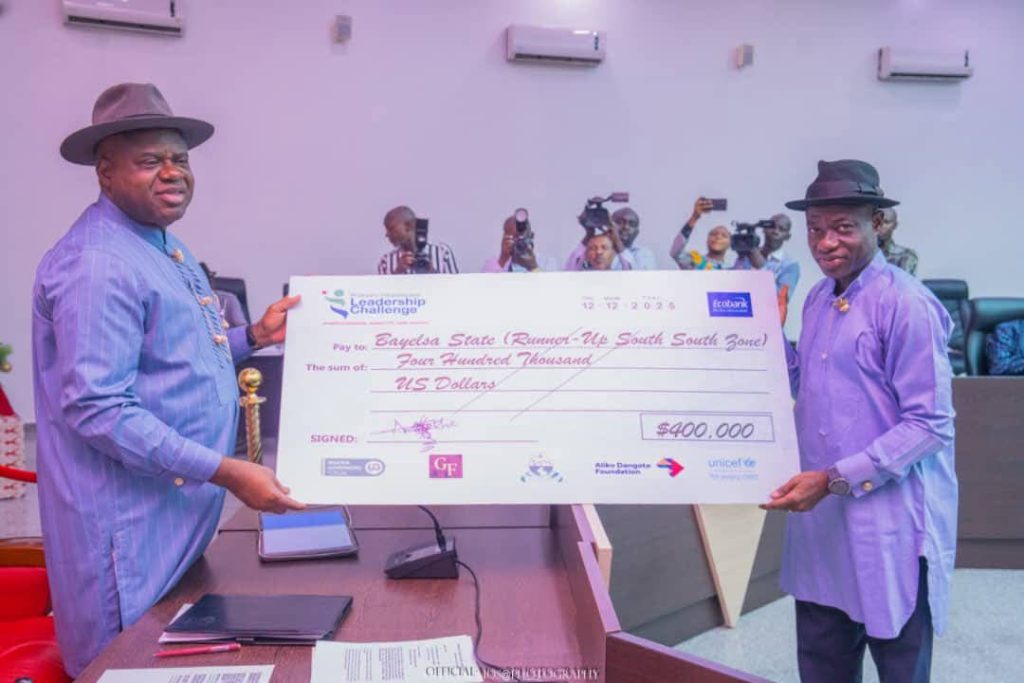 Bayelsa wins $400,000 UNICEF health prize as Diri dedicates award to late deputy