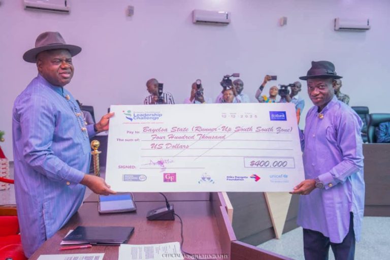 Bayelsa wins $400,000 UNICEF health prize as Diri dedicates award to late deputy