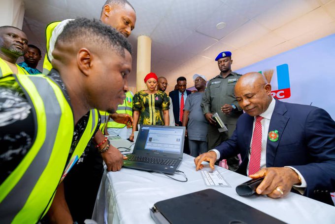 Gov Mbah targets 2 million members in Enugu APC membership drive Governor Peter Mbah of Enugu State