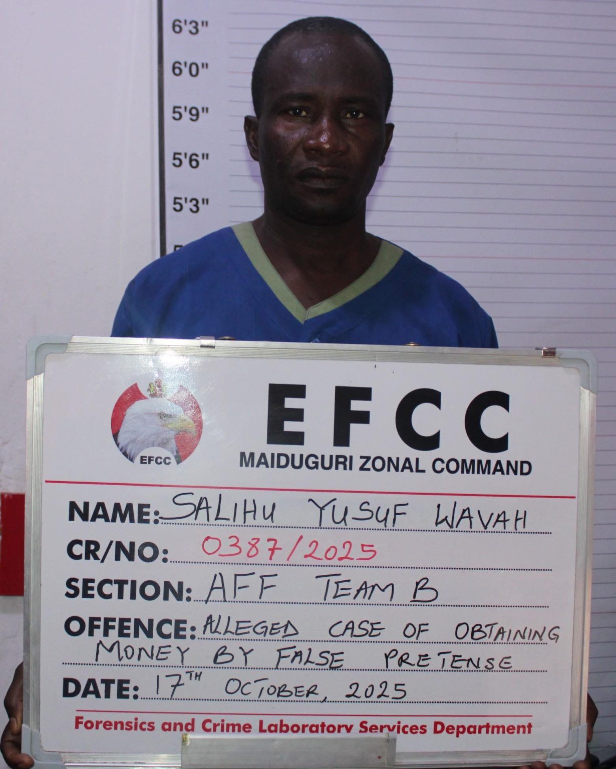 EFCC arraigns man for N20m fraud in Maiduguri