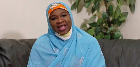 FCT Minister Mariya Mahmoud and First Lady Oluremi Tinubu welcoming the first baby of 2026 at FMC Jabi in Abuja.