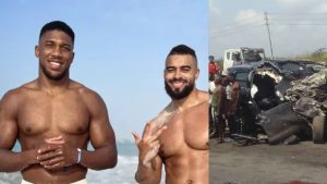 Anthony Joshua survives Ogun road crash after last-minute seat switch Anthony Joshua