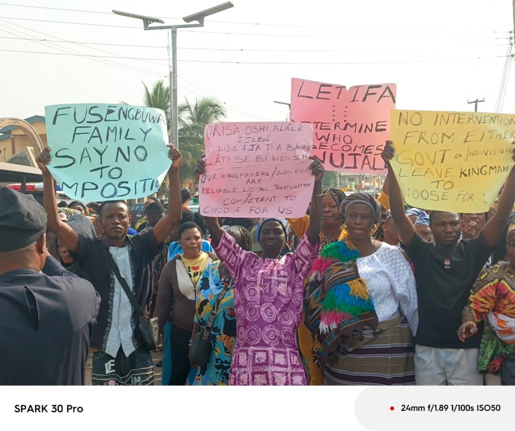 Gov. Abiodun, Let Kingmakers and the Oracle Decide Awujale as Protest Rocks Ijebu Ode