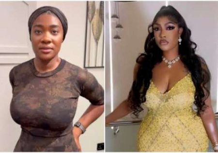 Mercy Johnson and Angela Okorie