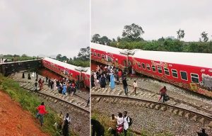 Passengers injured as Abuja–Kaduna train derails after collision Passengers and officials at the Abuja–Kaduna railway line after a train derailment near Asham involving a service operated by the Nigerian Railway Corporation.
