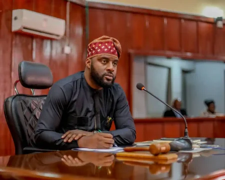 PDP leaders and stakeholders in Igboora endorsing Adebo Ogundoyin for Oyo State governorship election in 2027.