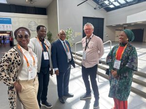 Saidu Mohammed, ex-NMDPRA boss, in blue suit