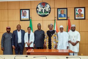 Bernard Doro, Minister of Humanitarian Affairs, and Akon Eyakenyi, Deputy Governor of Akwa Ibom State, along with their teams.