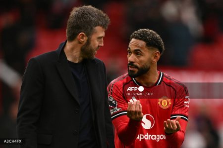Matheus Cunha celebrates scoring for Manchester United during their 1-0 Premier League win over Chelsea.