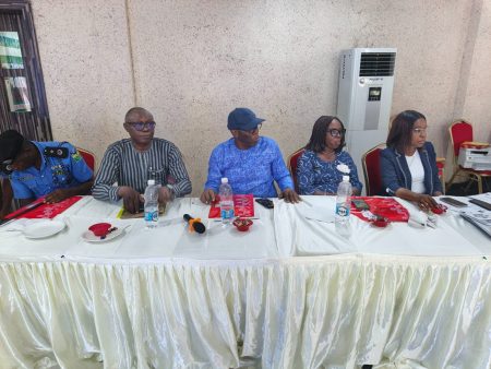 INEC officials and stakeholders attending an Election Risk Management sensitisation workshop in Ado Ekiti ahead of the governorship election.