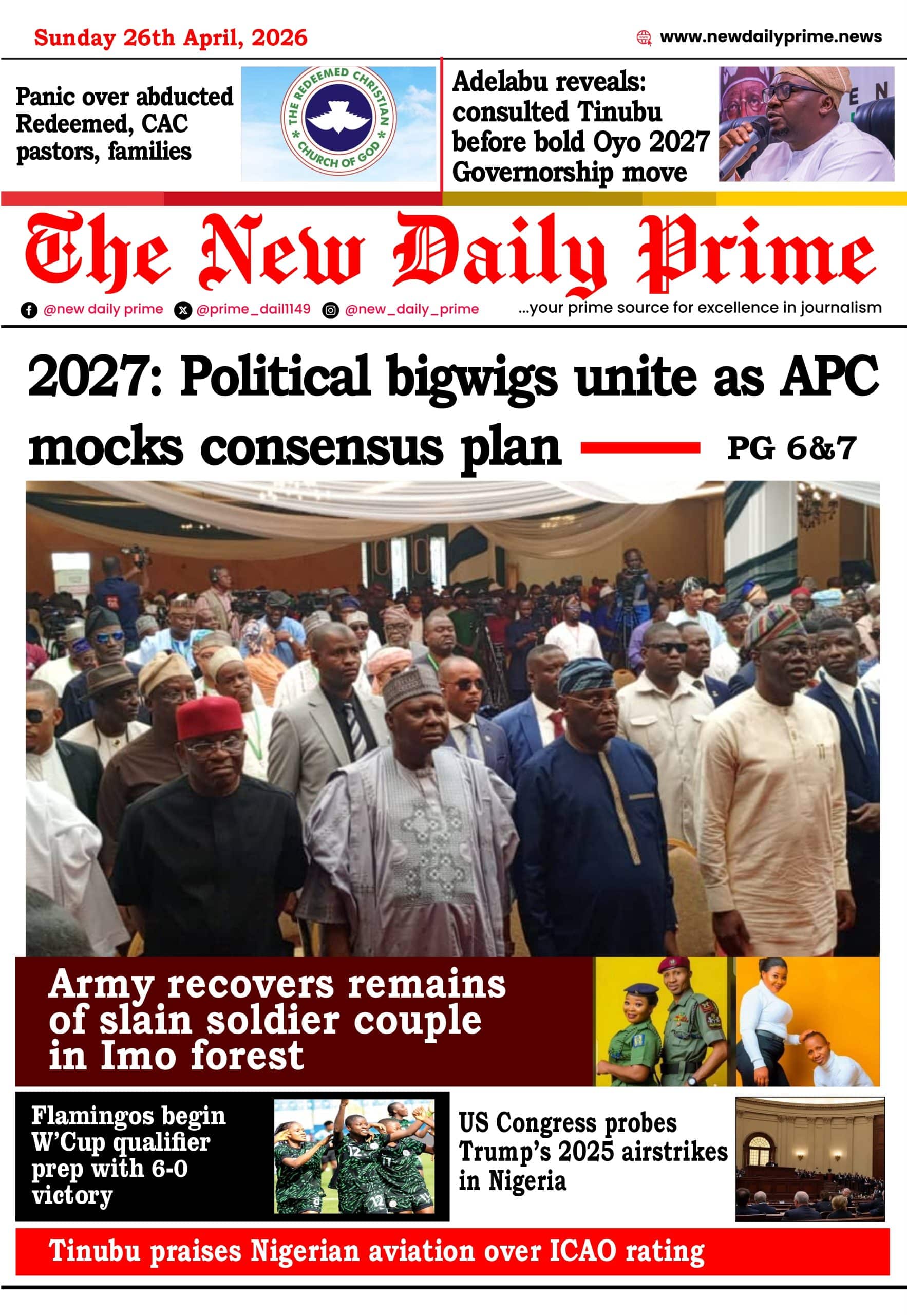 Saturday 26th April 2026 New Daily Prime scaled