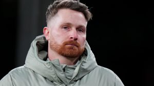 Chelsea interim coach Calum McFarlane speaking to reporters ahead of FA Cup semi-final amid club struggles.