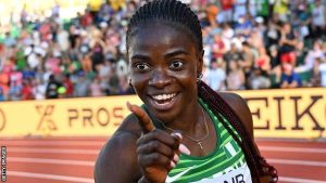 Tobi Amusan Photo credited BBC)