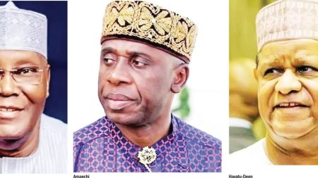 Image of ADC Atiku, Amaechi and Hayatudeen