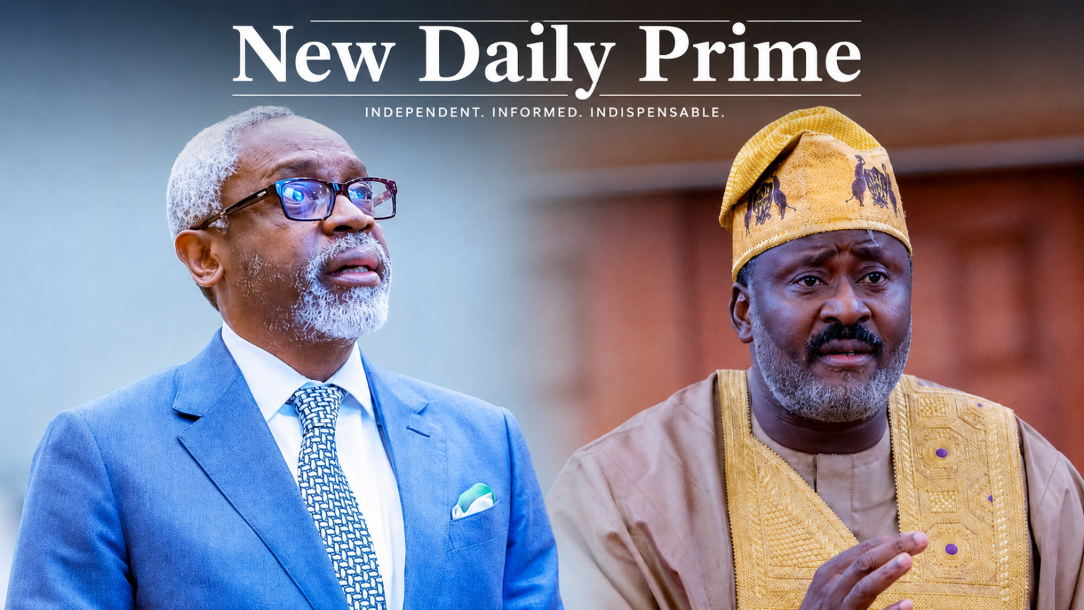 Gbajabiamila withdraws support for Desmond Elliott over Lagos Assembly crisis Femi Gbajabiamila and Desmond Elliott