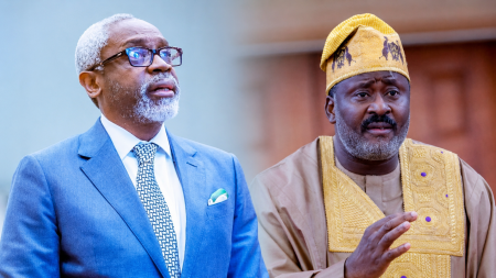 Femi Gbajabiamila and Desmond Elliott