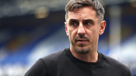 Gary Neville speaking on Sky Sports studio analysis discussing Chelsea and Xabi Alonso’s upcoming transfer plans.
