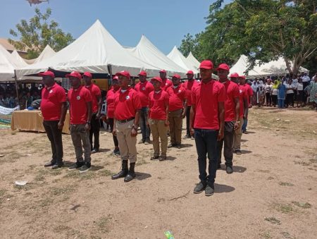 osun Workers and labour union members marching during May Day rally in Osun State Nigeria
