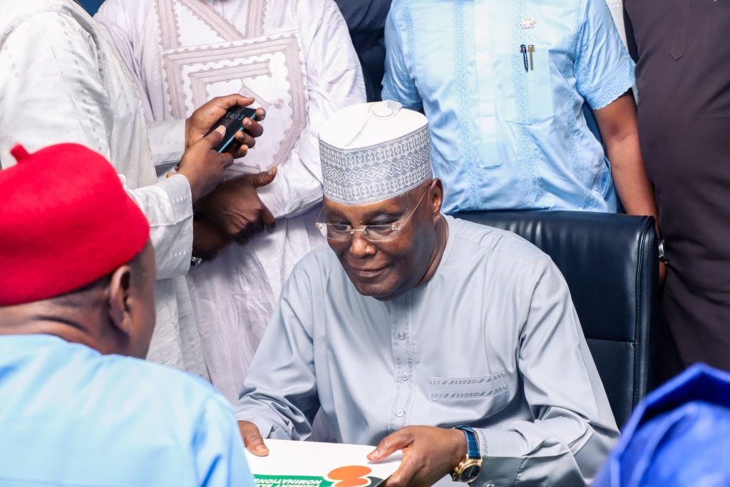 Atiku submits ADC 2027 presidential nomination form