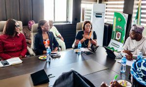 r Bernard Doro with the leadership of Enhancing Financial Inclusion and Advancement (EFINA)