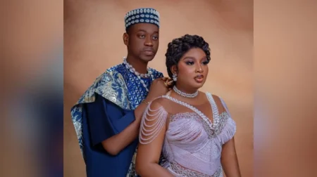 Lateef Adedimeji and wife, Mobimpe