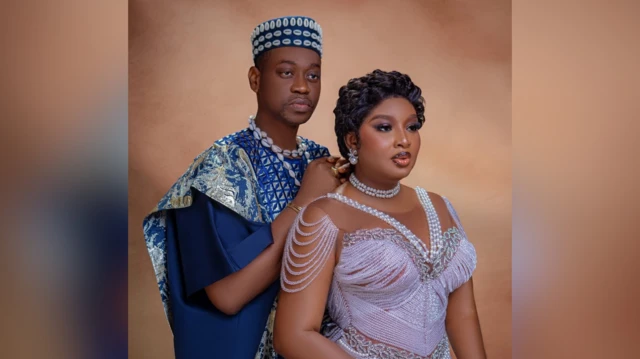 Lateef Adedimeji and wife, Mobimpe