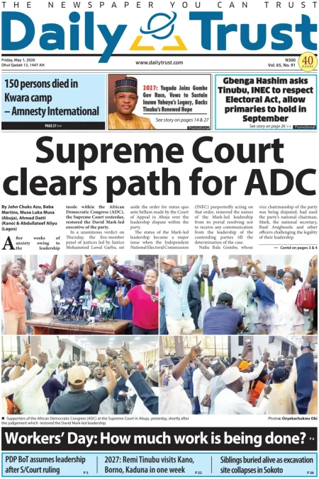Nigeria front page