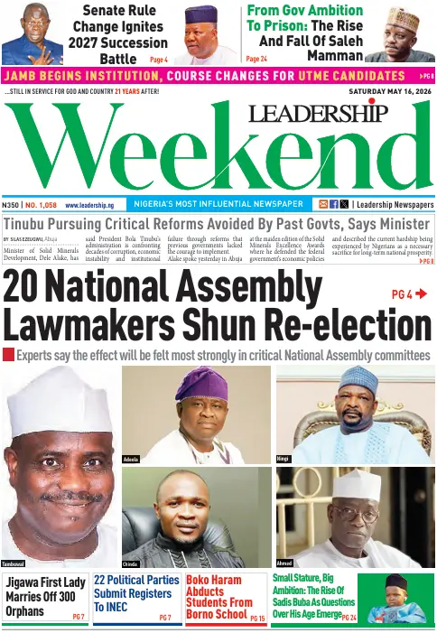 Top nigeria & world headline news– may 17, 2026 NIGERIA
