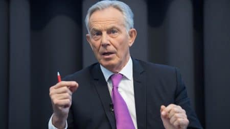 Former UK Prime Minister Tony Blair