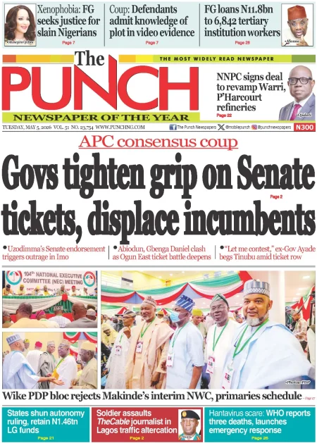 NIGERIA HEADLINE NEWS