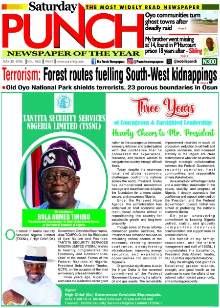 NIGERIA FRONT PAGES
