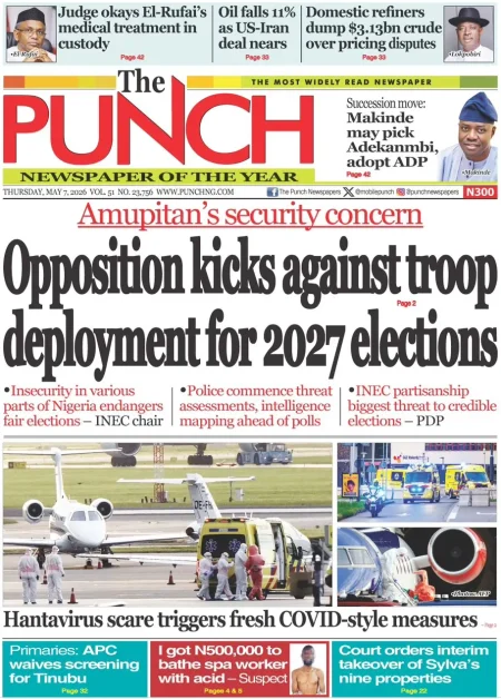 Nigeria front page