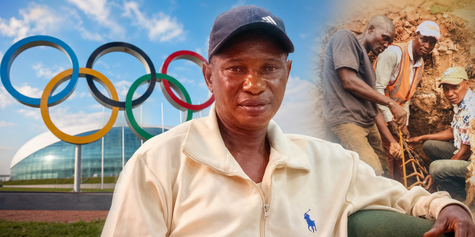 Nigerian Olympic torchbearer now lays bricks to survive Nigerian Olympic torchbearer now lays bricks to survive