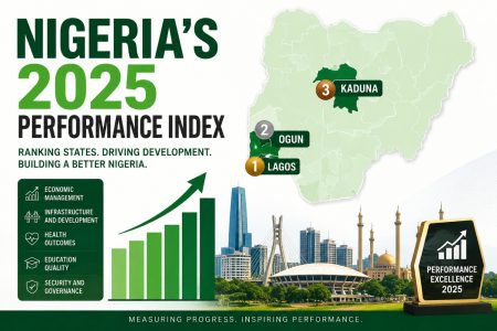Nigeria’s latest governance assessment has placed Lagos State, Ogun State, and Kaduna State among the top-performing states in the country, according to the 2025 State Performance Index (pSPI) released by Phillips Consulting.